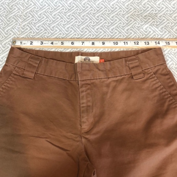 Weatherproof Brown Cuffed Capris 6 - Picture 5 of 8